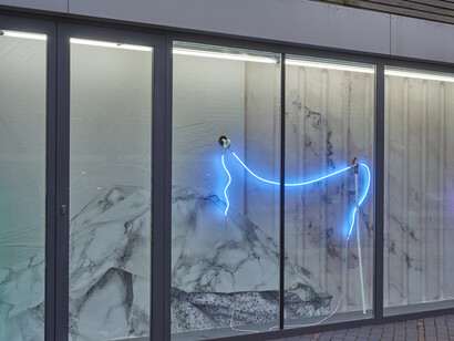 Clare Kenny, Enough rope to hang ‘emselves, 2016. Installation view. Image courtesy of VITRINE. Photographer: Jonathan Bassett.