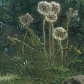 JEAN-FRANÇOIS MILLET, DANDELIONS, 1867–68. Pastel on tan wove paper. Gift of Quincy Adams Shaw through Quincy Adams Shaw, Jr., and Mrs. Marian Shaw Haughton.