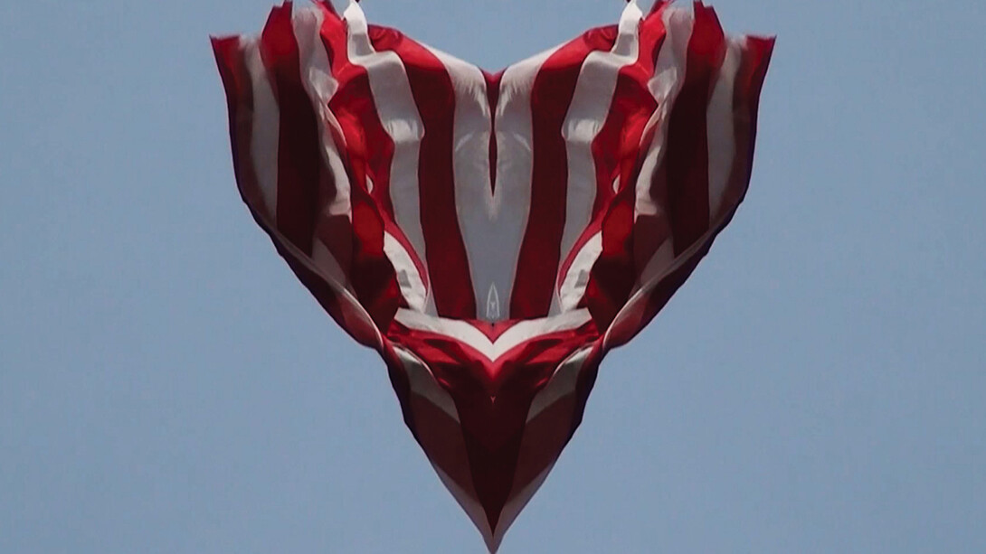 Stefano Cagol, ‘Stars & Stripes. Redouble’, 2013, NYC, HD video, Blu-ray, 11’ 14" looped. Courtesy Canepaneri, Milan