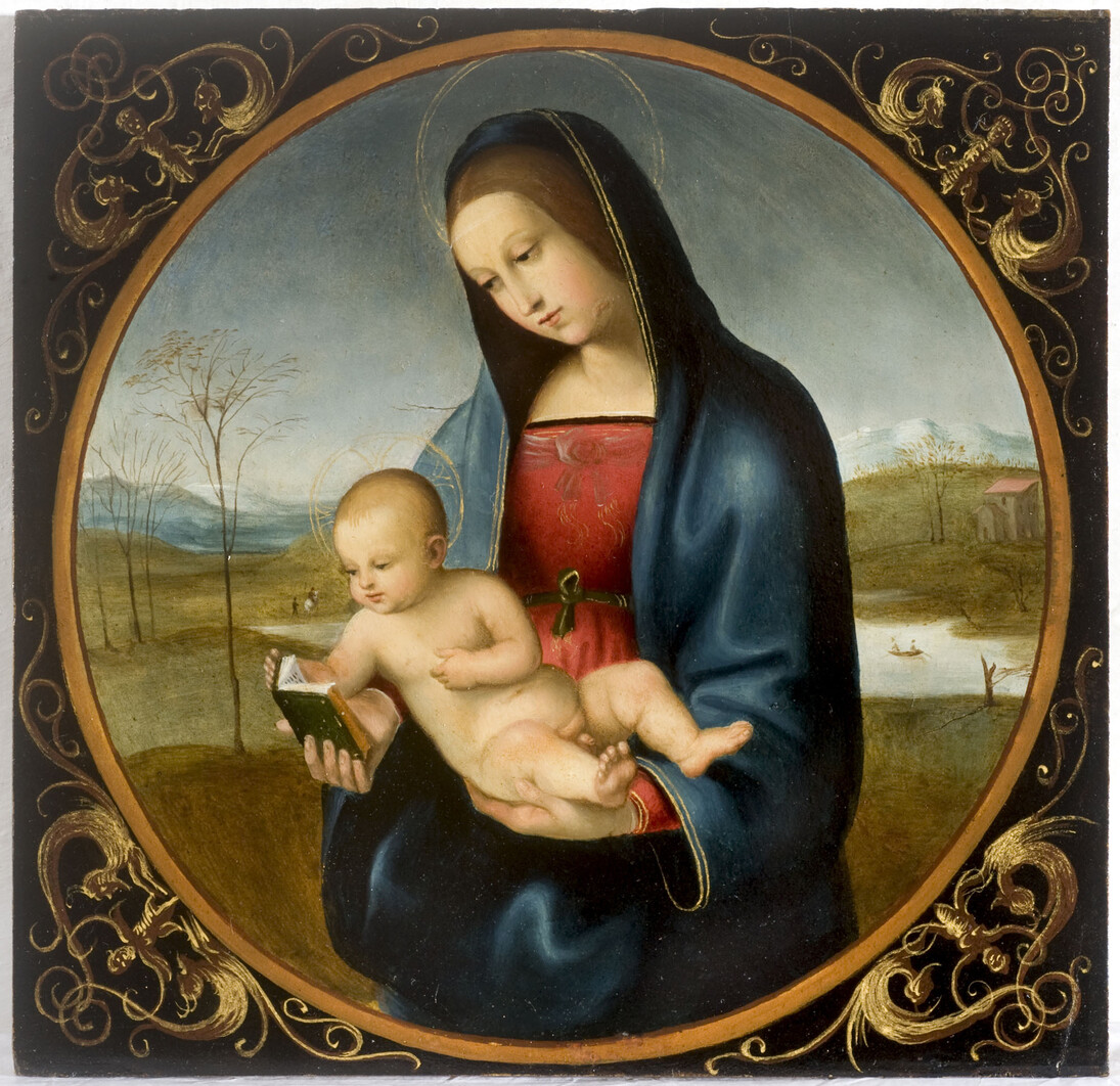 Madonna Connestabile, copia da Raffaello,Giovanni Battista Salvi detto il Sassoferrato