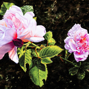 Lars Rasmussen, Couple, Oil on Panel, 10” x 12”, Courtesy of Agora Gallery