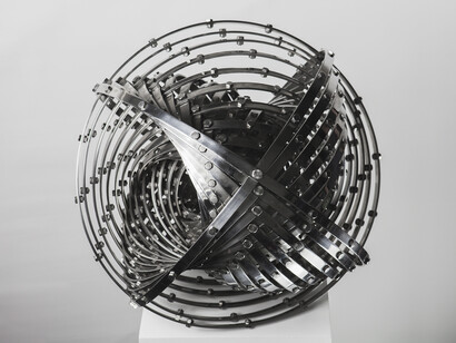 Sungfeel Yun, Energy 18, 2014, Stainless Steel, Bolts, Nuts, 41 × 50 × 50 cm