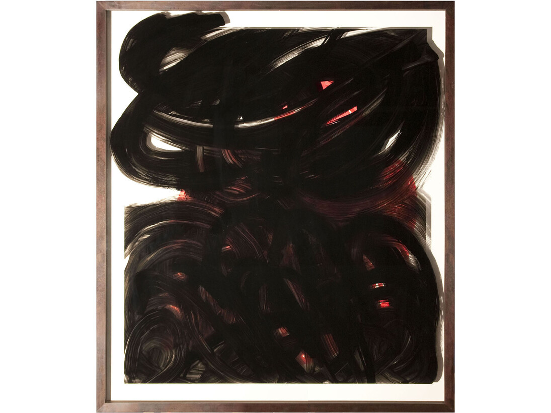 Julio Rondo, The Difference Between You And Me, 2015, Acrylique sur verre, 110 x 95 cm, Oeuvre unique, Courtesy Bendana I Pinel Art Contemporain & artiste