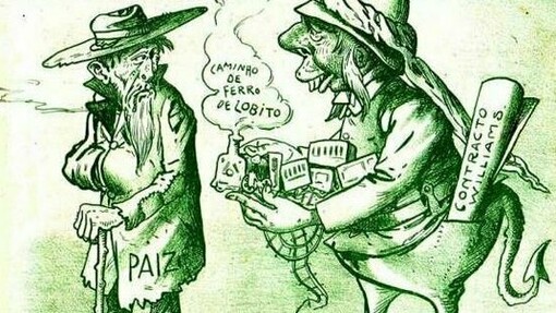 Historic illustration of the Lobito Corridor deal, a century-old infrastructure vision still shaping Africa’s logistics debates today