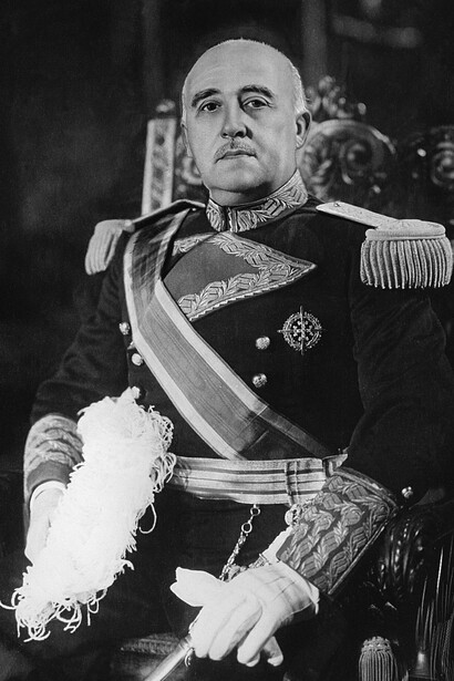 El dictador español Francisco Franco