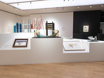 Helen Escobedo, Ambientes totales, vista de exhibición. Cortesía del Museo Amparo