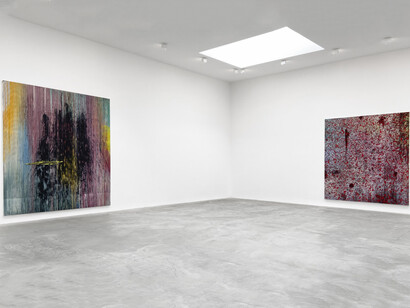 Jacqueline Humphries, exhibition view. Courtesy of Matthew Marks Gallery