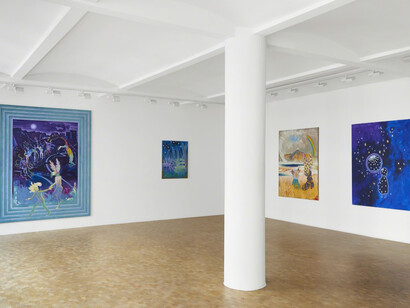 The teachings of the Transhistorical Flamingo, Exhibition view. Courtesy of Pippy Houldsworth Gallery