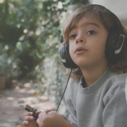 Pedro, Ana Petta’s four-year-old son, during filming — much of Amora is told from his perspective, reflecting how children perceive loss and change