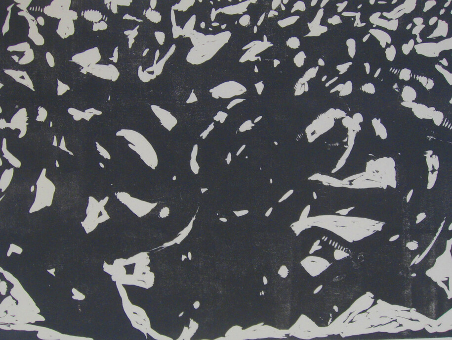 Tree Pulsation B, 2004, Woodcut print, Edition of 15, 17x24.5inches, 43x62.15cm