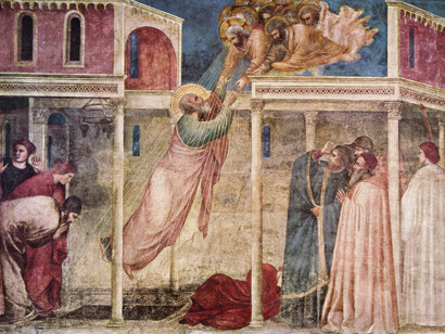 Assunzione di Giovanni, Giotto, Cappella Peruzzi, 1320 circa