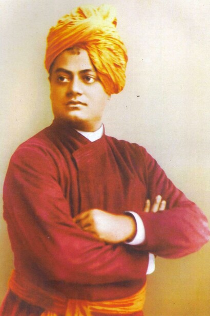 Swami Vivekananda, immagine scattata dal famoso fotografo Thomas Harrison nel settembre 1893 