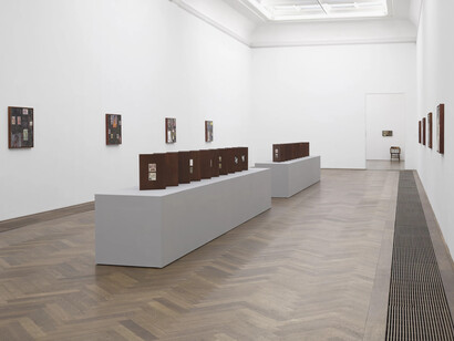 Troy Montes Michie, The jawbone sings blue, exhibition view. Courtesy of Kunsthalle Basel