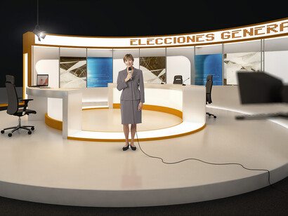 Información política en televisión