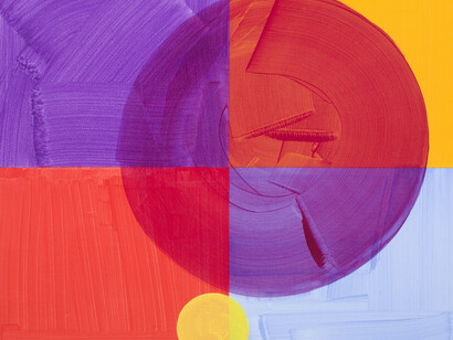 Golden Echo, 2017, Acrylic on canvas , 70 x 80 cm. Courtesy of FOLD