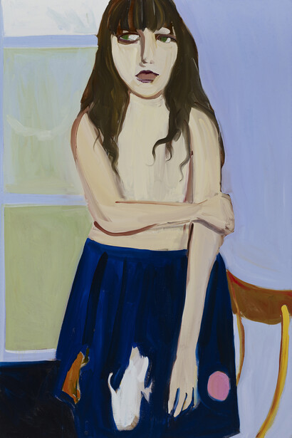 Chantal Joffe, Esme in the Blue Skirt