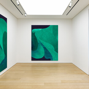 Sarah Crowner, Night for day, exhibition view. Courtesy of Gagosian