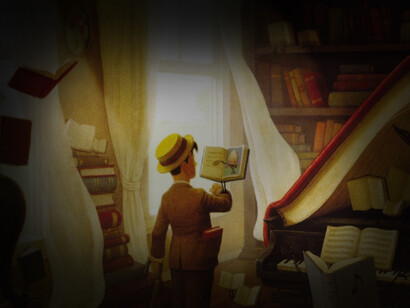 "I fantastici libri volanti di Mr Morris Lessmore", illustrato da William Joyce e Joe Bluhm, Rizzoli, (2017). Morris provava enorme soddisfazione a prendersi cura dei libri, perdendosi fra le loro pagine a volte per giorni interi