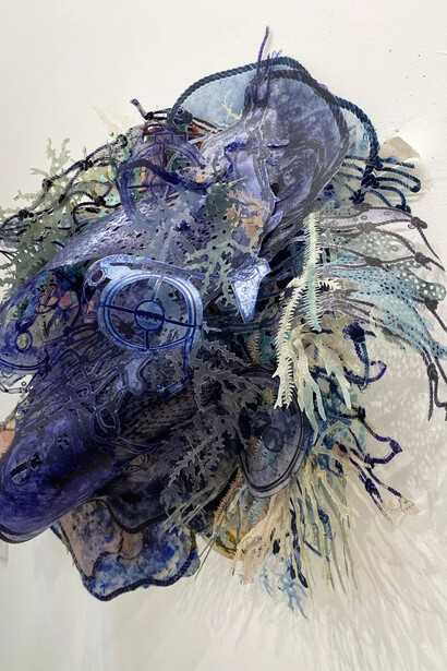 Joan Hall, On the reef, 2022. Courtesy of Childs Gallery