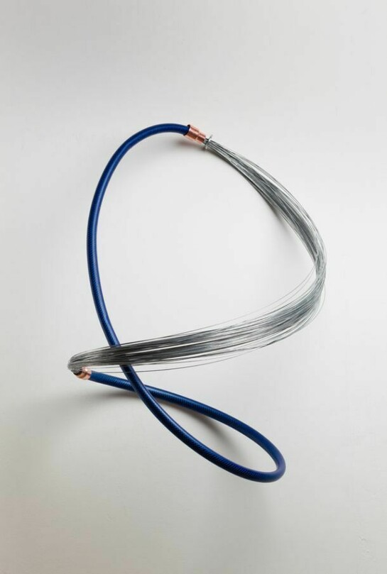 Magdalena Drwiega, Infinity Blue, 2013, Mixed Media, 98 x 52cm, Copyright the Artist, Photograph courtesy of Belmacz