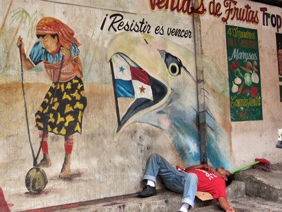 Graffiti nel Casco Viejo di Panama City