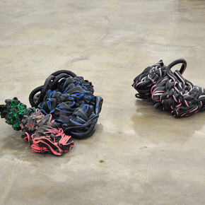 Nina Canell
Gaines perdues (H) (détail) [Shedding Sheaths (H)] (Detail), 2015
Gaine extérieure de câbles à fibre optique et béton
Dimensions variables
Courtoisie de l’artiste ; Galerie Barbara Wien ; Berlin; Daniel Marzona, Berlin; Mendes Wood DM, São Paulo
© Nina Canell, VEGAP, Bilbao, 2018.
Photo : Robin Watkins

