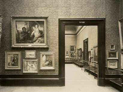 A historic interior view of the rooms in the National Gallery of Ireland, as they were in 1936. Photo Courtesy National Gallery of Ireland Archive