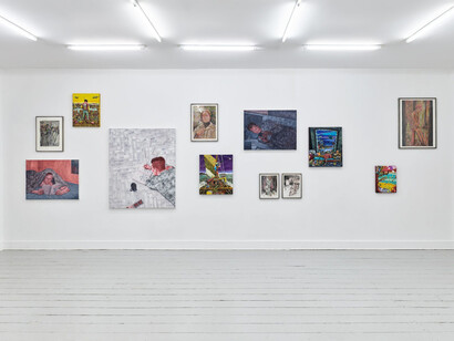 Oskar Rink, Friends with benefits, exhibition view. Courtesy of Ruttkowski;68 