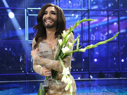 La concursante austriaca de Eurovisión Conchita Wurst