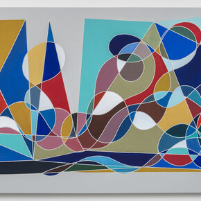 Cecilia Biagini, Ensemble, 2020, Acrylic on canvas, 38 x 78 in, 96.52 x 198.12 cm
