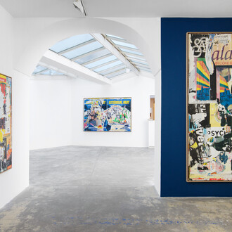 Various artists, Jacques Villeglé, Star, exhibition view. Courtesy of Georges-Philippe and Nathalie Vallois Gallery