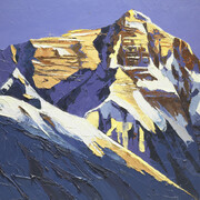 Alan Cotton, Tibet Sunlit Peaks and Deep Shadows Everest, 2012, 71 x 91 cm