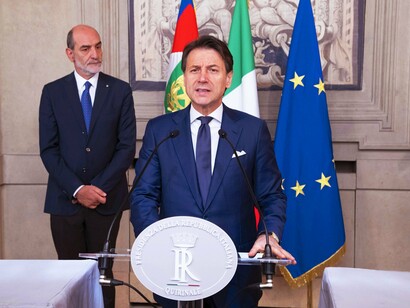 Palazzo del Quirinale, Roma, Italia. L'ex Primo Ministro Giuseppe Conte, 2019