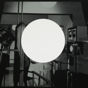 John Stezaker, Projection, 2015, Silkscreen on black cotton, 64 9/16 x 76 3/4 in. (164 x 195 cm), Courtesy of The Approach, London