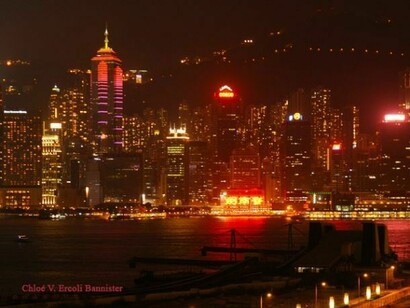 Hong Kong by night