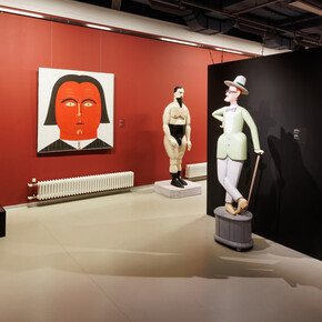 Nikolai Vatagin, Familiar faces, exhibition view. Courtesy of Erarta Museum of Contemporary Art