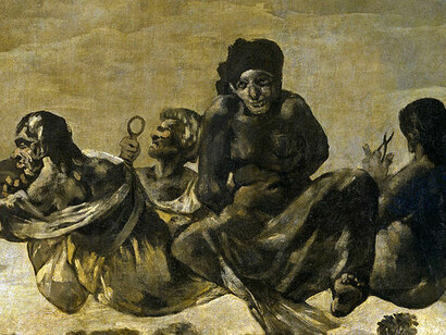 «Átropos o Las Parcas», (1819-1823), Pinturas negras, Goya