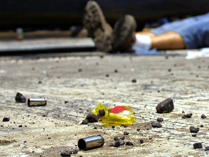 Escena de un crimen en Caracas