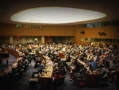 Asamblea en la Sede de la Organización de las Naciones Unidas (ONU) en Nueva York, EE.UU.