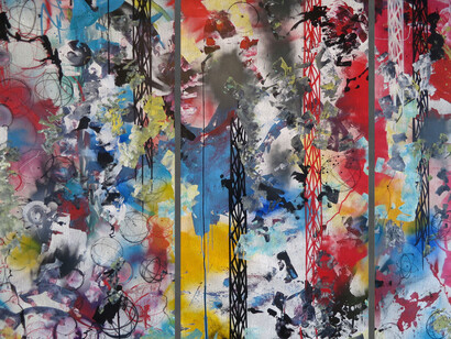 Eron, Blending-010115, 2015, 80 x 100 cm, spraypaint on canvas