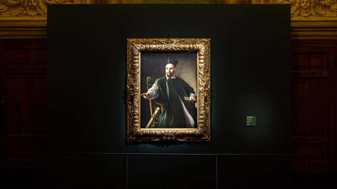 Il ritratto svelato , vista della mostra. Per gentile concessione delle Gallerie Nazionali di Arte Antica