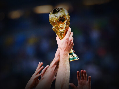 La Copa del Mundo, trofeo oficial de la FIFA para el ganador del campeonato Mundial de Fútbol