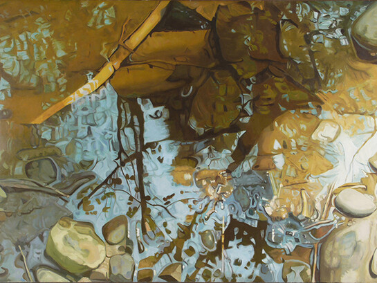 Ralph L. Wickiser, Coruscate, Oil on canvas, 48" x 72", 1982