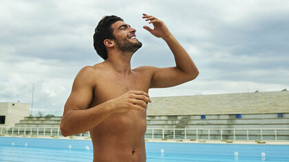 Il campione mondiale di nuoto Gabriele Detti