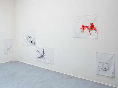 Eva Marisaldi, Continental, exhibition view. Courtesy of Galleria de' Foscherari