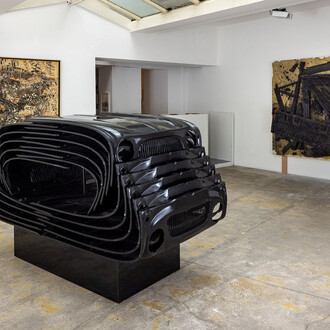 Arman, tout ce qui reste, vue de l'exposition. Avec l'aimable autorisation de la Galerie Vallois