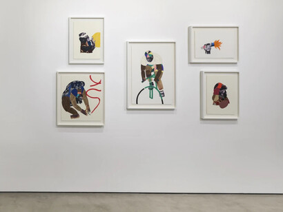 Clotilde Jiménez, The long run, exhibition view. Courtesy of Mariane Ibrahim Gallery
