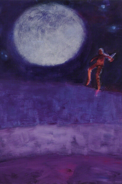 Katherine Bradford, Moon Jumper, 2016. Courtesy of Sperone Westwater