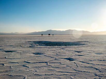 The endless Salinas Grandes salt flats in Salta, Argentina, reflecting the abundance of critical resources across Latin America