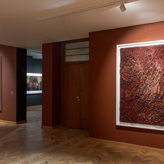 Khadija Jayi, Après le feu (Beyond fire), exhibition view. Courtesy of Comptoir des Mines Galerie